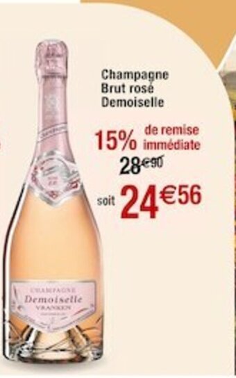 Cora Champagne Brut rosé Demoiselle offre