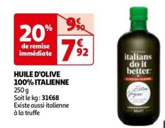Auchan HUILE D'OLIVE 100% ITALIENNE offre