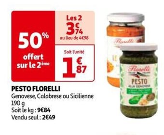 Auchan PESTO FLORELLI offre
