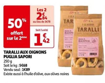 TARALLI AUX OIGNONS PUGLIA SAPORI