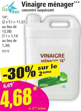 Norma Vinaigre ménager offre