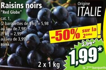 Norma Raisins noirs offre