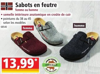 Norma Sabots en feutre offre