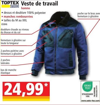 Norma Veste de travail offre