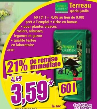 Norma Terreau spécial jardin offre