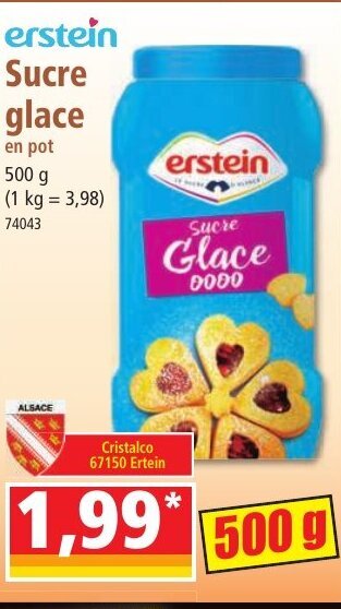 Norma Sucre glace offre