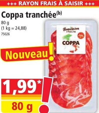 Norma Coppa tranchée(b) offre