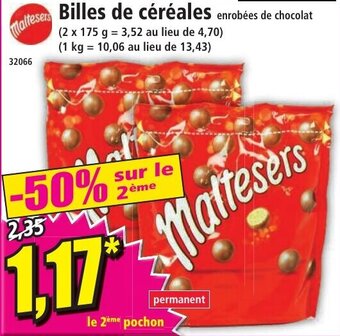 Norma Billes de céréales offre