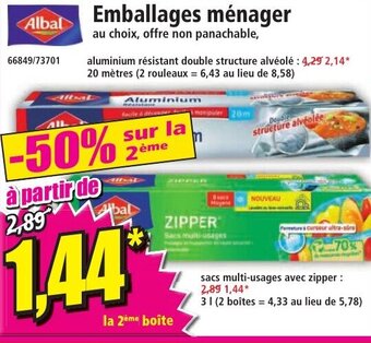 Norma Emballages ménager offre