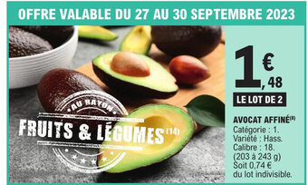 E.Leclerc Express AVOCAT AFFINÉ(8) offre