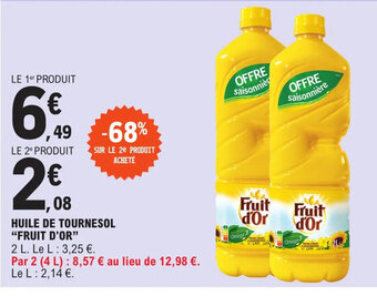 E.Leclerc Express HUILE DE TOURNESOL "FRUIT D'OR" offre