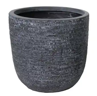 Pot rond egg utah graphite Ăž.39 x h.38 cm