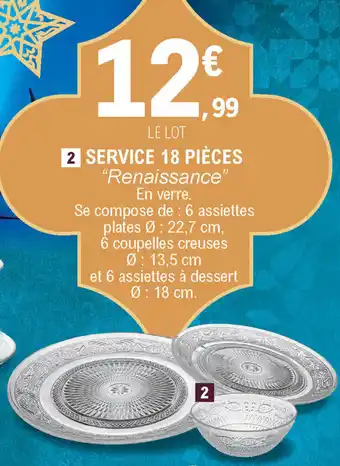 E.Leclerc Service 18 pièces offre
