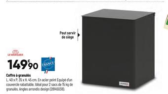 Le marquier coffre à granulés
