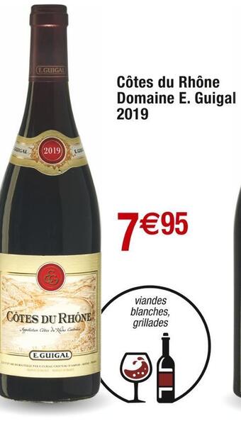 Cora x Carrefour Domaine e. guigal côtes du rhône 2019 offre