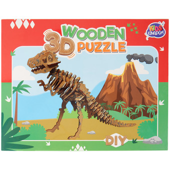 Action Puzzle 3d en bois kids kingdom offre