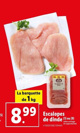 Lidl Escalopes de offre