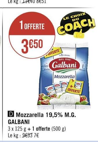 Galbani mozzarella 19,5% m.g