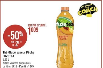 Fuzetea thé glacé saveur pêche