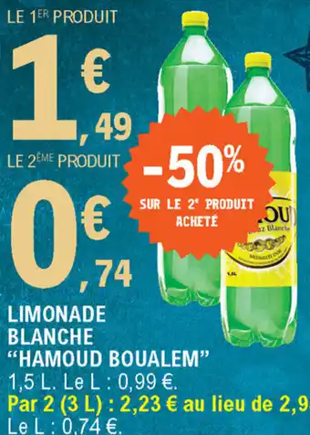 E.Leclerc Limonade blanche offre