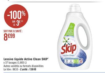 Casino Supermarchés Skip lessive liquide active clean offre