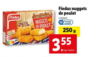 Lidl Findus nuggets de poulet offre