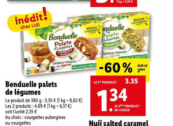 Bonduelle palets de légumes