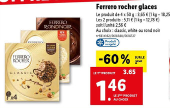 Lidl Ferrero rocher glaces offre