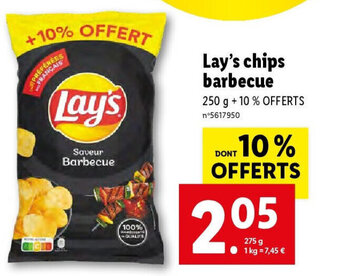 Lidl Lay's chips barbecue offre