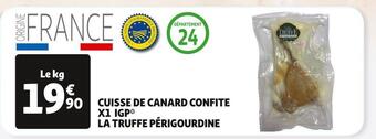 Auchan Supermarché La truffe périgourdine cuisse de canard confite x1 igp offre