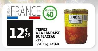 Auchan Supermarché Duplaceau tripes a la landaise offre
