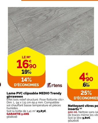 Lame PVC clipsable MEDIO Trendy girraween