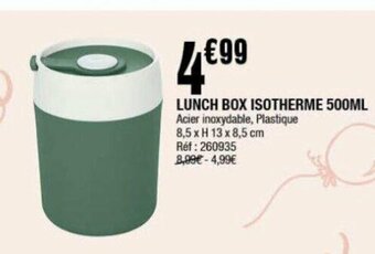 La Foir'Fouille LUNCH BOX ISOTHERME 500ML offre
