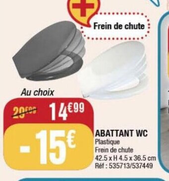 La Foir'Fouille ABATTANT WC offre