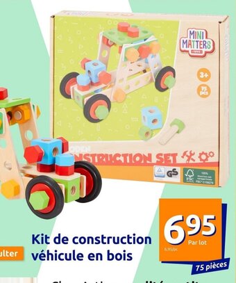 Action Kit de construction vehicule en bois offre