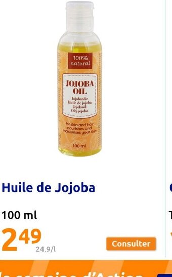 Action Huile de Jojoba offre