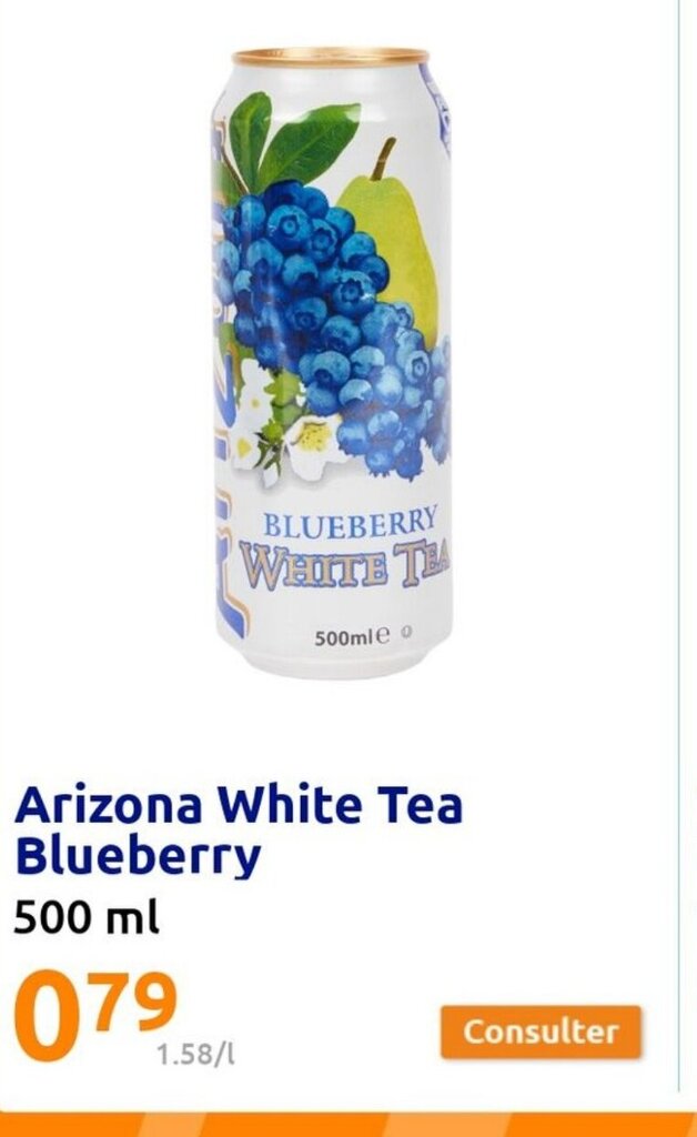 Promo Arizona White Tea Blueberry chez Action
