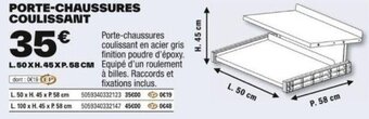 Brico Dépôt PORTE-CHAUSSURES COULISSANT offre