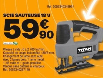 SCIE SAUTEUSE 18 V