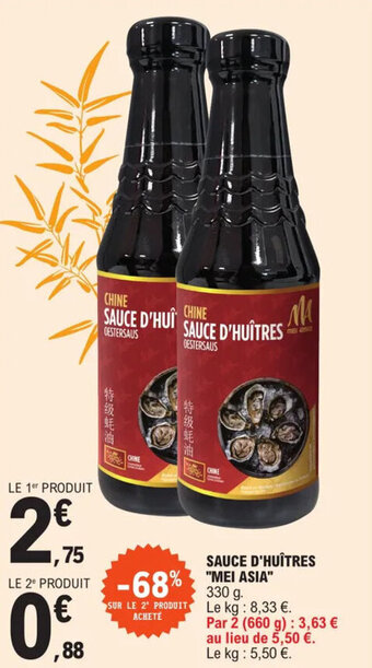 E.Leclerc SAUCE D'HUÎTRES "MEI ASIA" offre