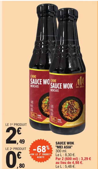 E.Leclerc SAUCE WOK "MEI ASIA" offre