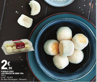 E.Leclerc 8 BOULES COCO <<LES DELICES DE MING YUE>>> offre