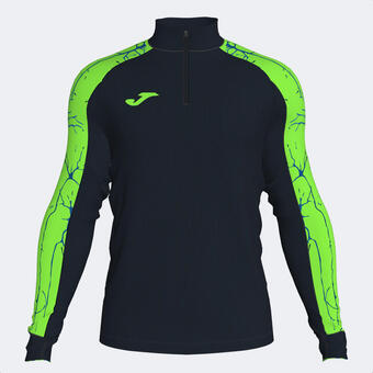 Decathlon Sweat-shirt running garçon joma elite ix noir vert fluo offre