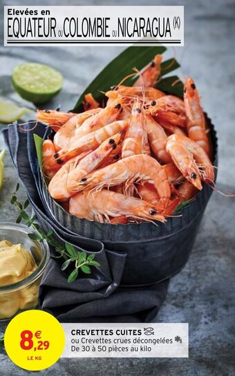 Intermarché CREVETTES CUITES offre
