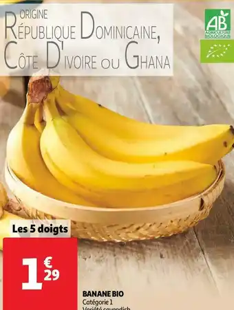 Auchan BANANE BIO offre