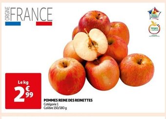 Auchan Supermarché POMMES REINE DES REINETTES offre