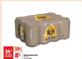 Auchan Supermarché BIÈRE BLONDE LEFFE offre
