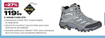 Go Sport 3. MOAB 3 MID GTX offre