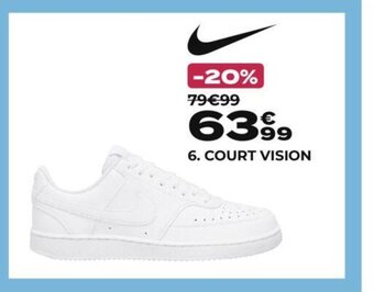 Go Sport 6. COURT VISION offre
