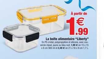Bazarland La boîte alimentaire Liberty offre